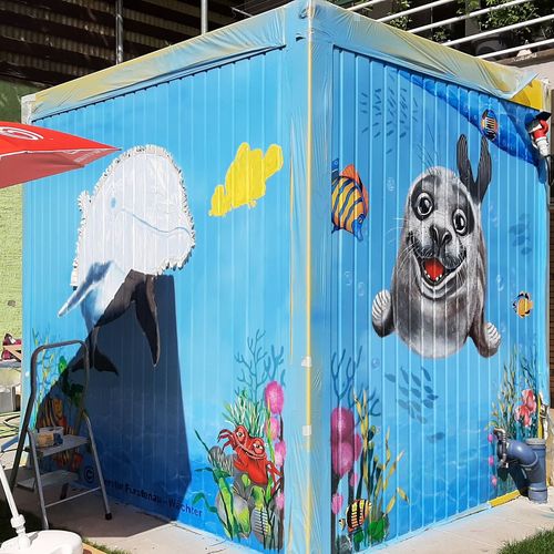 Zweites Bild in der Entstehung